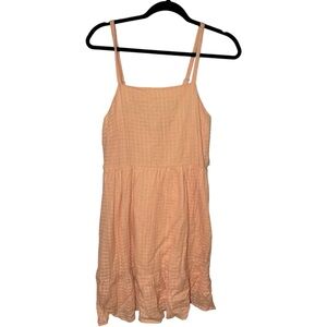 Hayden‎ Women's Small Sleeveless Spaghetti Strap Beach Mini Dress Orange Cream